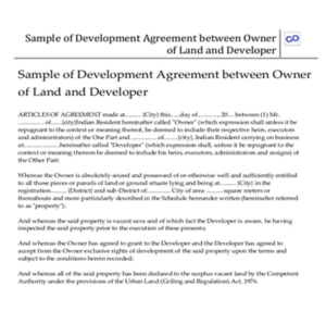 joint development agreement