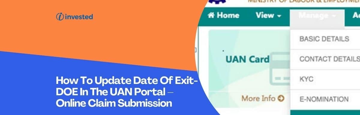 How To Update Date Of Exit-DOE In The UAN Portal – Online Claim Submission