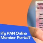 How To Verify PAN Online In EPF UAN Member Portal?