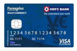 HDFC Multicurrency Platinum Forexplus Chip Card